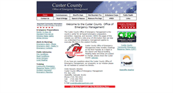 Desktop Screenshot of oem.custercountygov.com